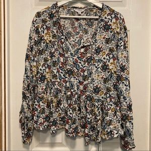Boho/retro flowy blouse